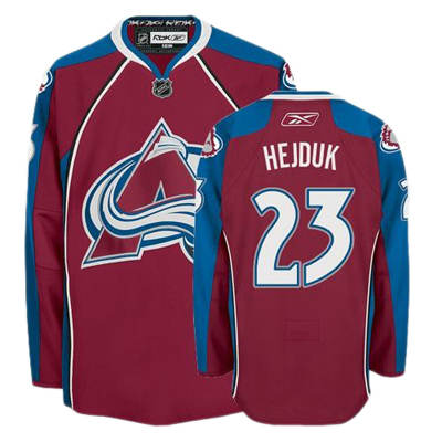 2012 New style Red NHL Colorado Avalanche 23 Milan Hejduk Hockey Jersey